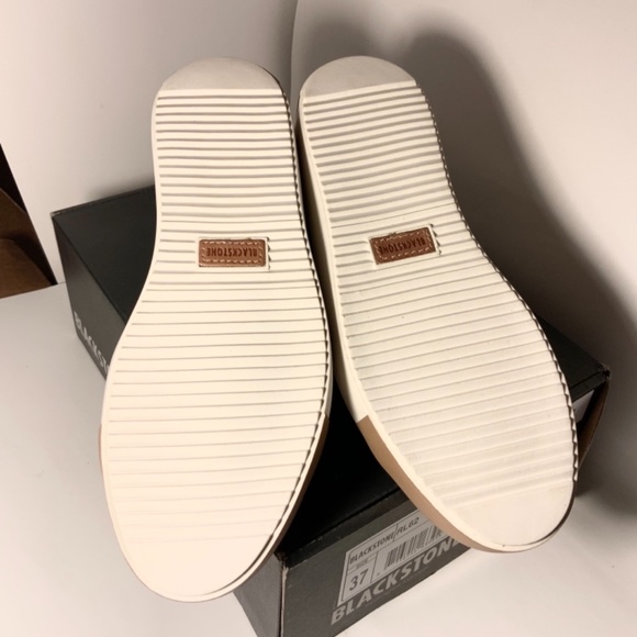 BLACKSTONE RL62 Tan Leather Zip Front Sneaker sz37 - Picture 11 of 15